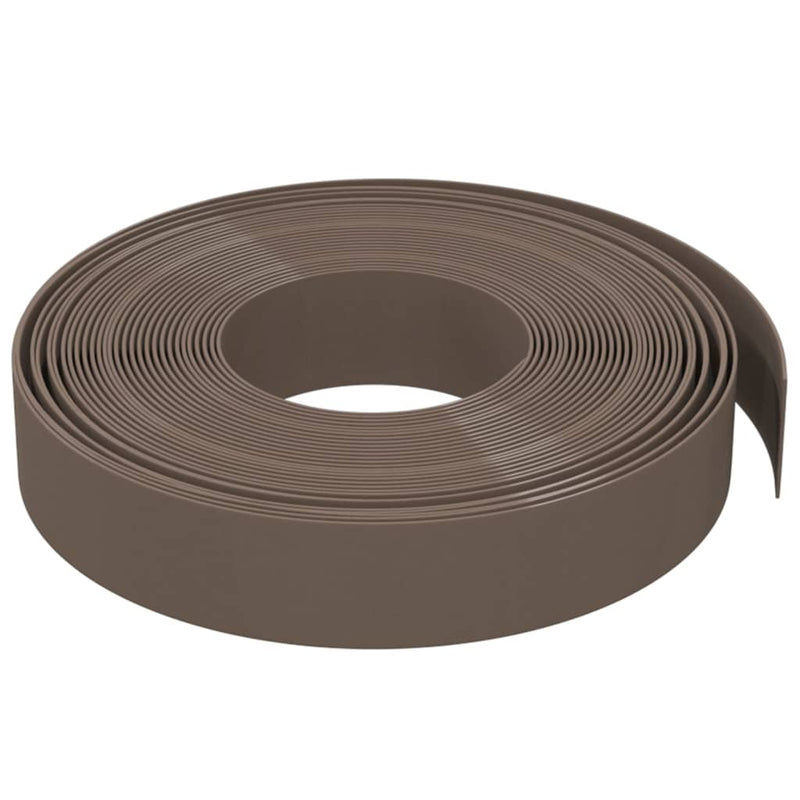 vidaXL Garden Edging Brown 10 m 10 cm Polyethylene
