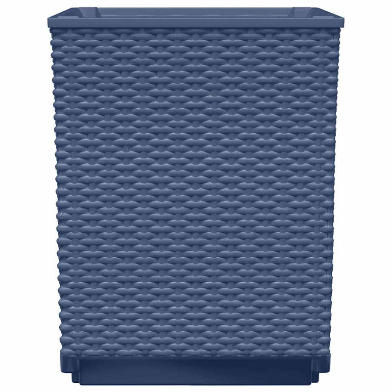 vidaXL Planters 4 pcs Blue Grey 30x30x37 cm Polypropylene