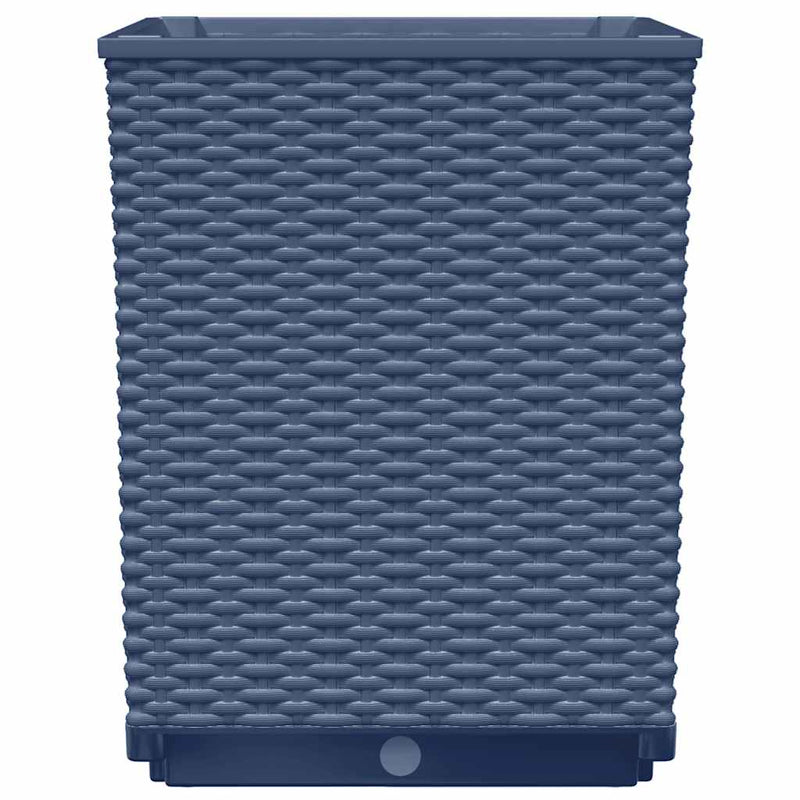 vidaXL Planters 4 pcs Blue Grey 30x30x37 cm Polypropylene