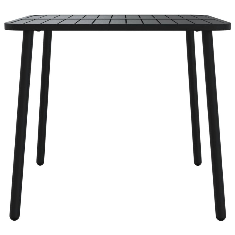 vidaXL Garden Table Anthracite 80x80x71 cm Steel