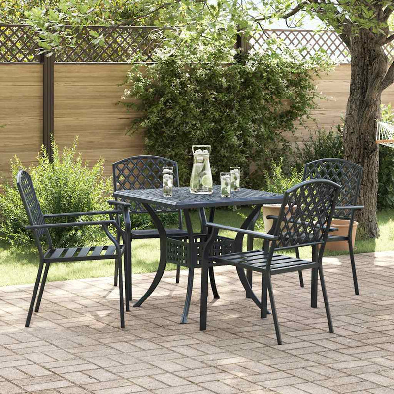 vidaXL Garden Chair 4 pcs Anthracite 56 x 65 x 89 cm Steel