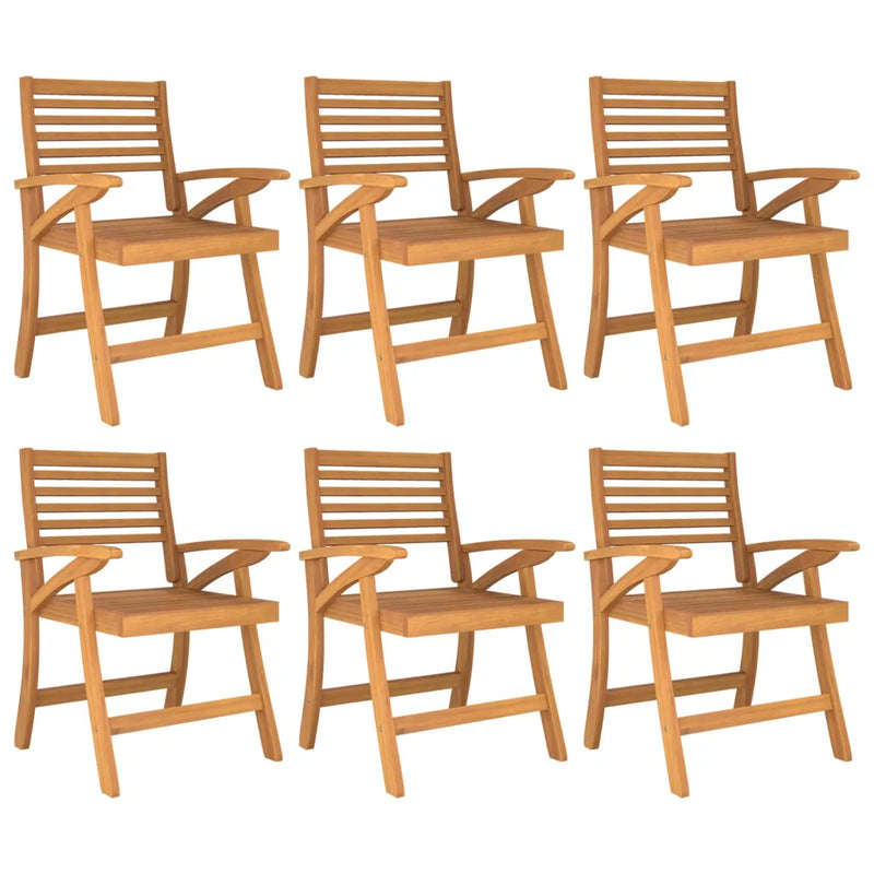 7 Piece Garden Dining Set Solid Wood Acacia
