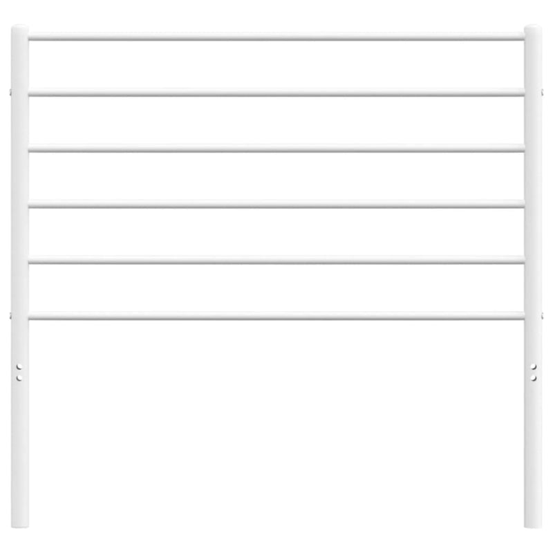 vidaXL Metal Headboard White 107 cm King Single