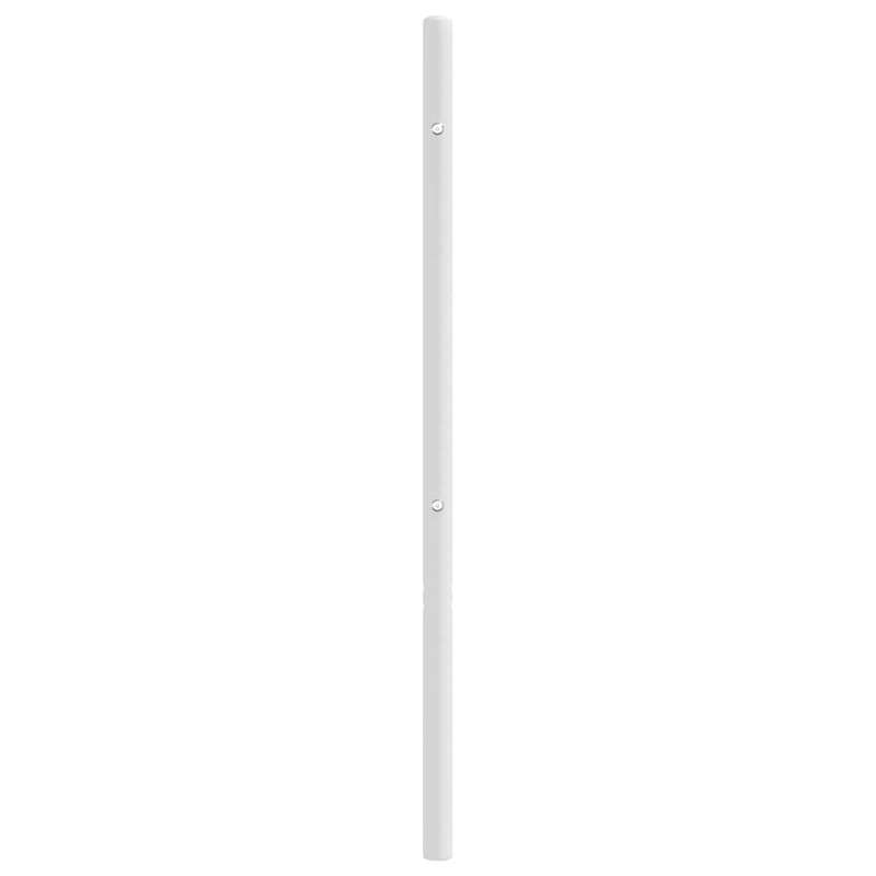 vidaXL Metal Headboard White 107 cm King Single