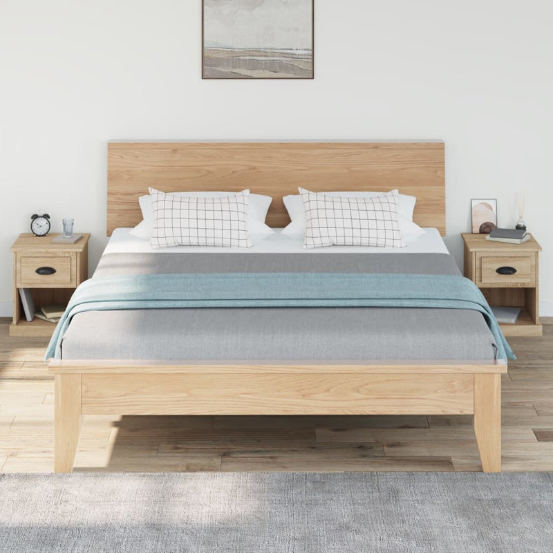 vidaXL Bedside Cabinets 2 pcs Sonoma Oak 39x39x47.5 cm Engineered Wood