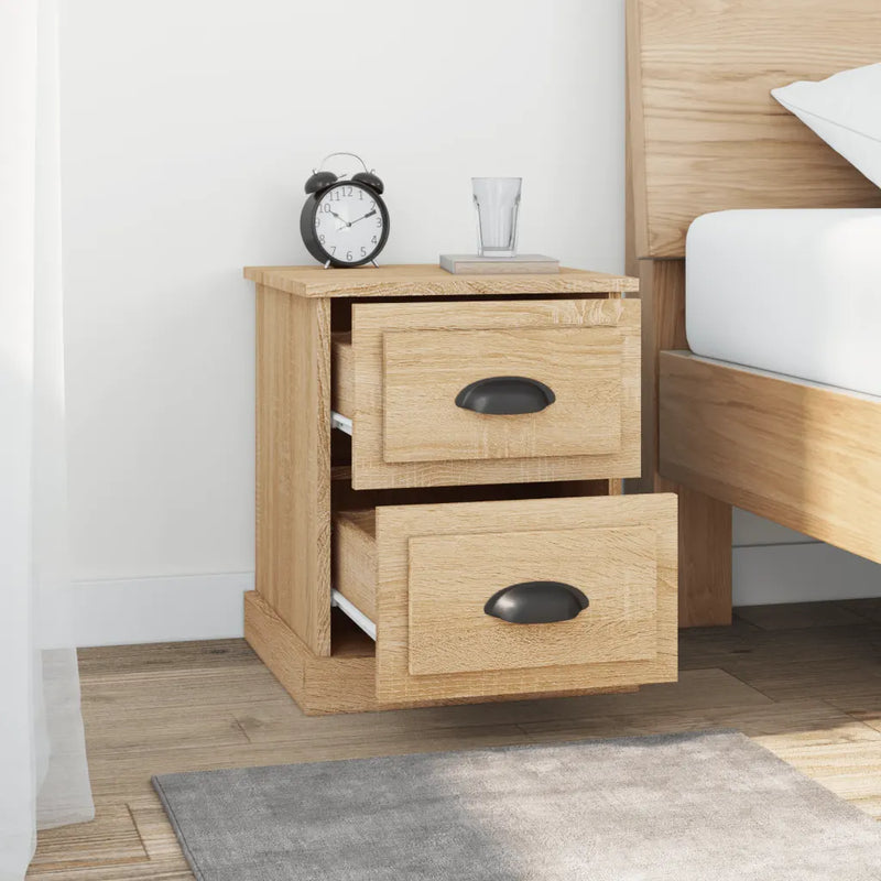 Bedside Cabinets 2 pcs Sonoma Oak 39x39x47.5 cm Engineered Wood