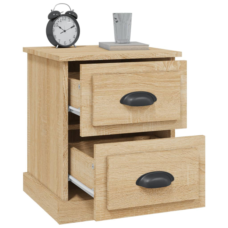 vidaXL Bedside Cabinets 2 pcs Sonoma Oak 39x39x47.5 cm Engineered Wood