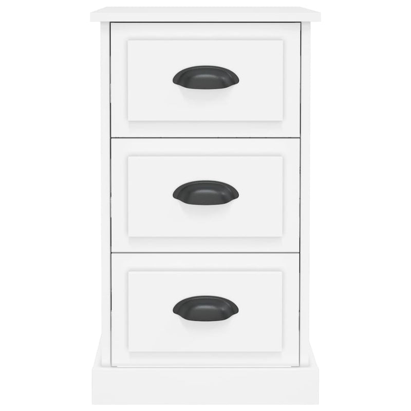 vidaXL Bedside Cabinet White 39x39x67 cm Engineered Wood