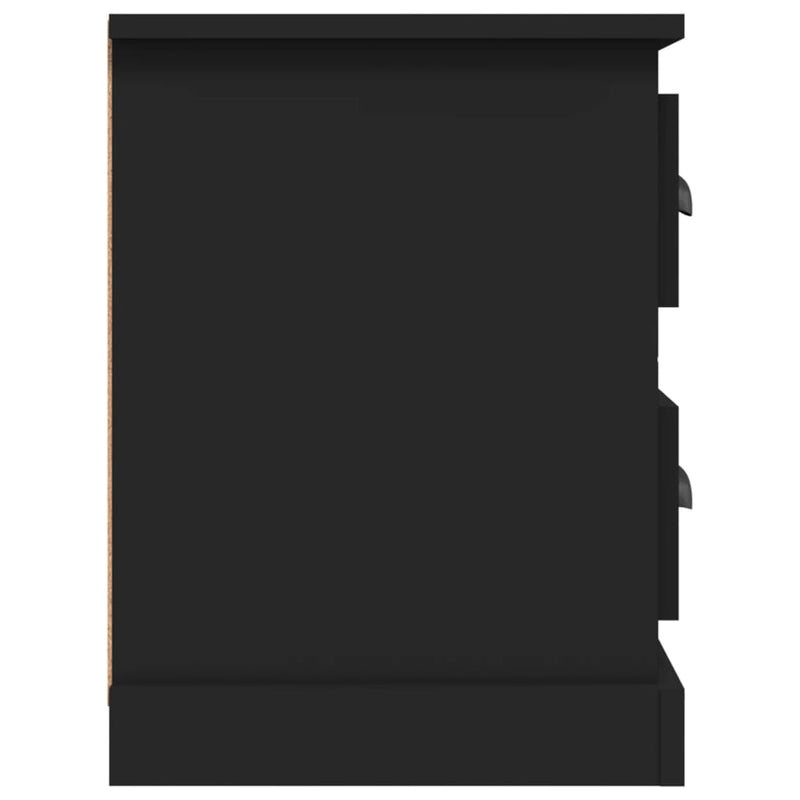 vidaXL TV Cabinet Black 102x35.5x47.5 cm Engineered Wood