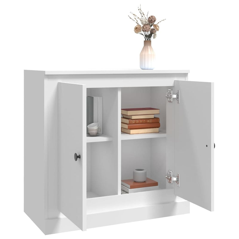 vidaXL Sideboard White 70x35.5x67.5 cm Engineered Wood