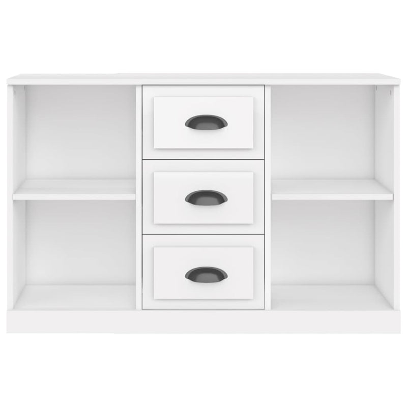 vidaXL Sideboard High Gloss White 104.5x35.5x67.5 cm Engineered Wood