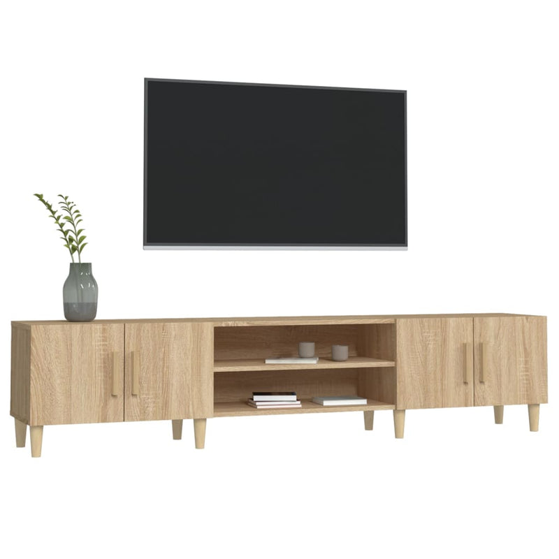 vidaXL TV Cabinet Sonoma Oak 180x31.5x40 cm Engineered Wood
