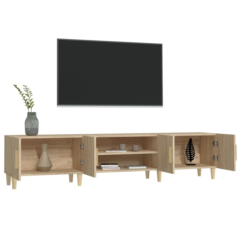 vidaXL TV Cabinet Sonoma Oak 180x31.5x40 cm Engineered Wood