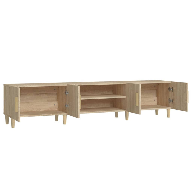 vidaXL TV Cabinet Sonoma Oak 180x31.5x40 cm Engineered Wood