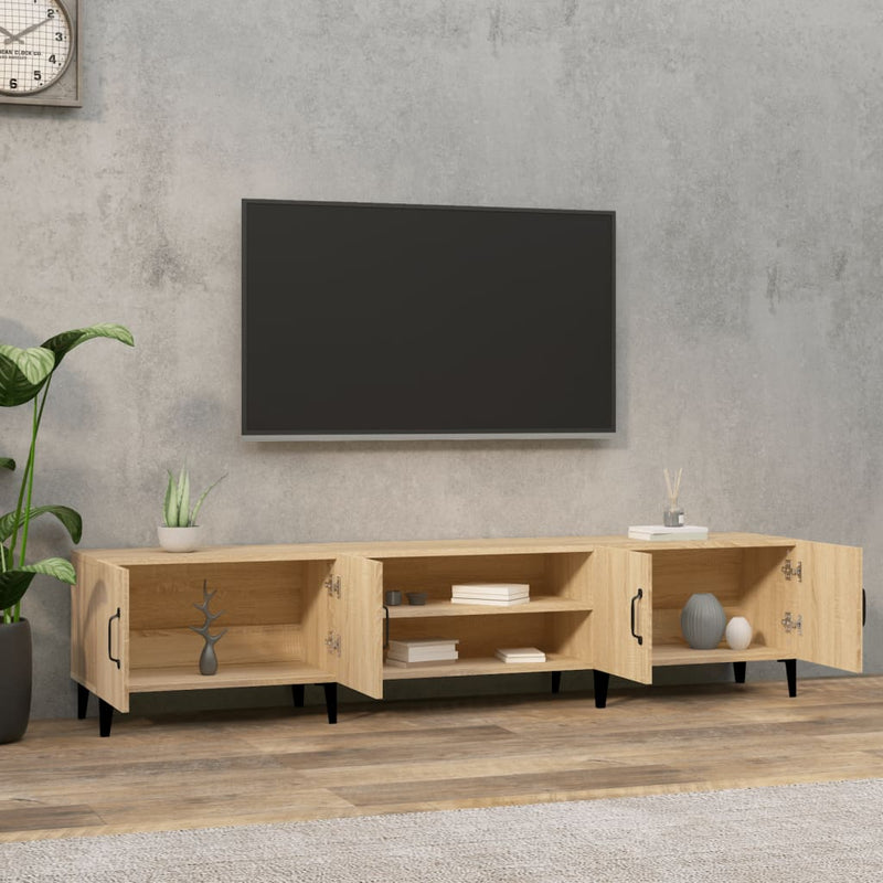 vidaXL TV Cabinet Sonoma Oak 180x31.5x40 cm Engineered Wood