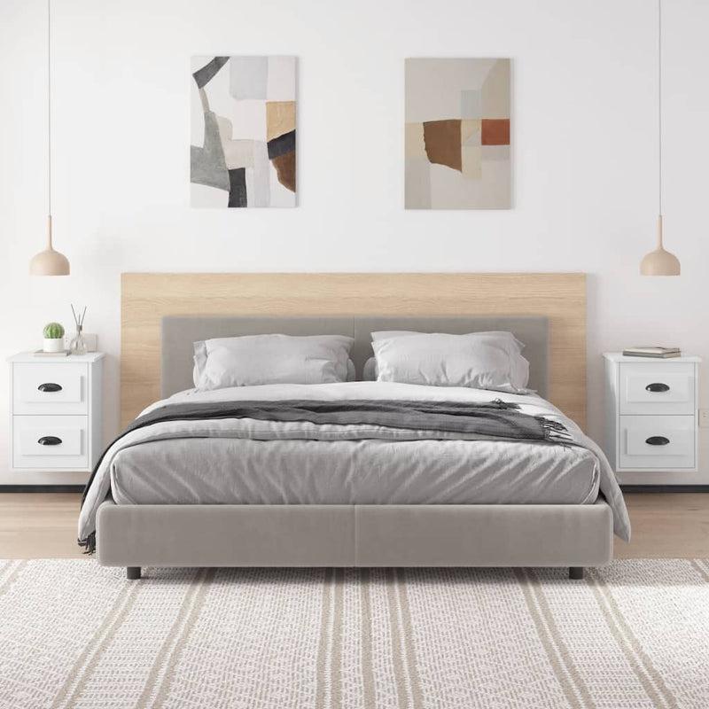 vidaXL Wall-mounted Bedside Cabinets 2 pcs White 41.5x36x53cm