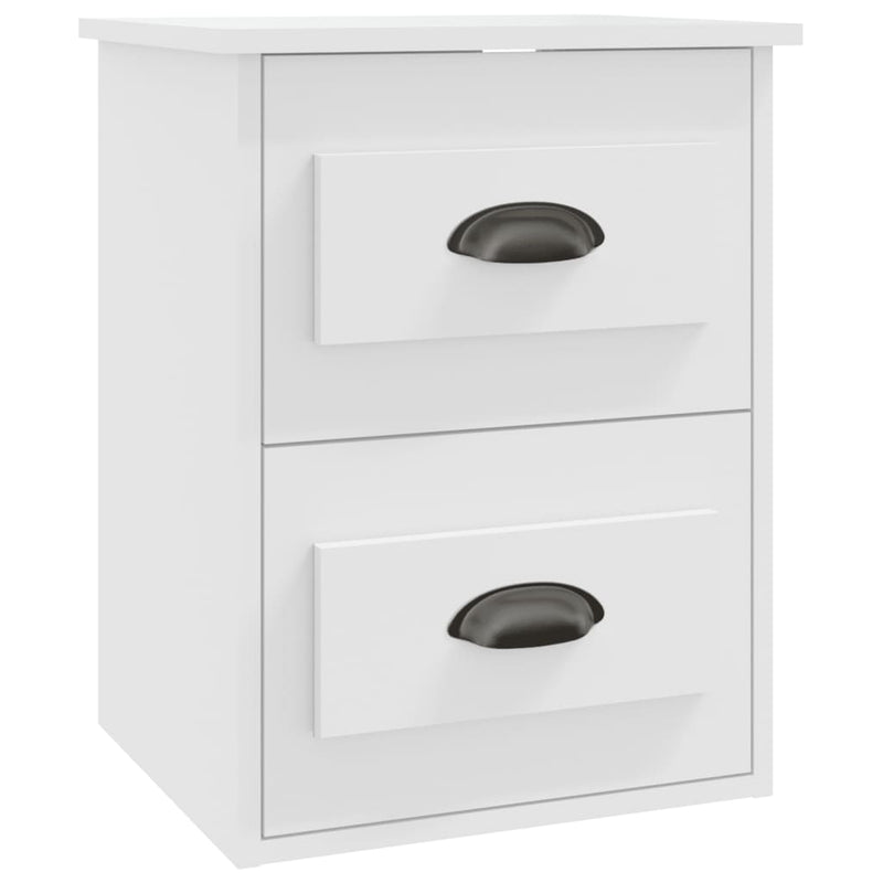 vidaXL Wall-mounted Bedside Cabinets 2 pcs White 41.5x36x53cm