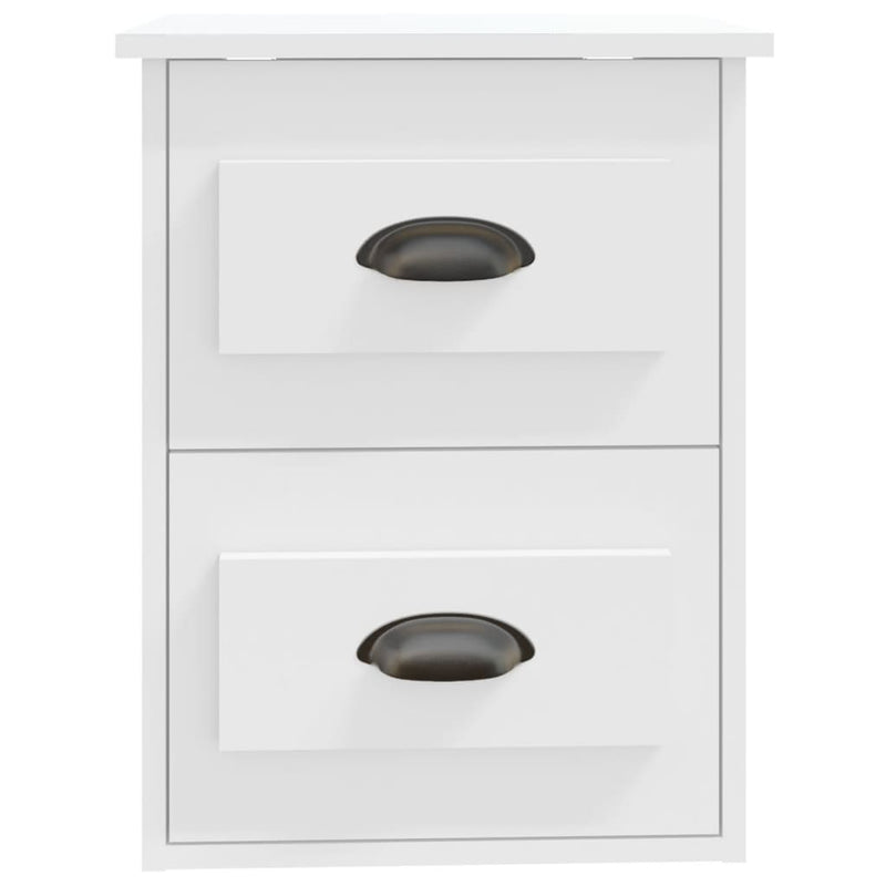 vidaXL Wall-mounted Bedside Cabinets 2 pcs White 41.5x36x53cm