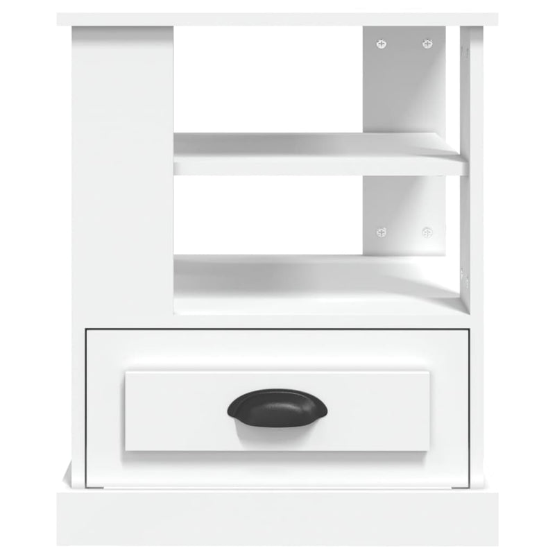 vidaXL Side Table White 50x50x60 cm Engineered Wood