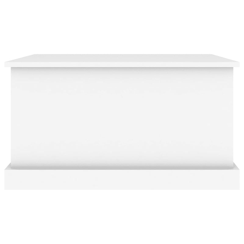 Storage Box White 70x40x38 cm Engineered Wood