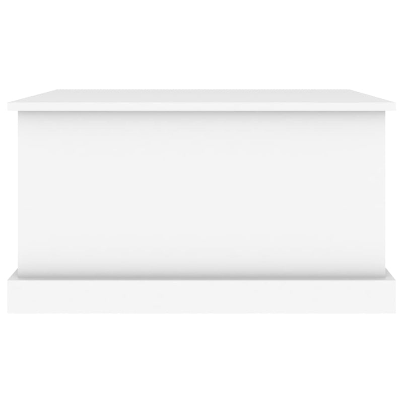 vidaXL Storage Box White 70x40x38 cm Engineered Wood