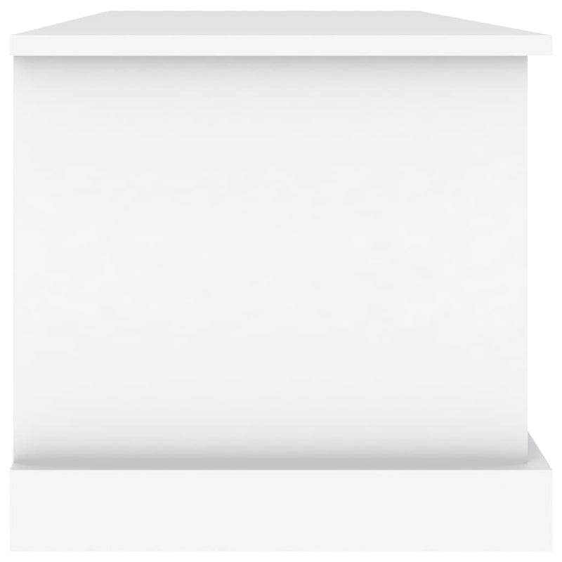vidaXL Storage Box White 70x40x38 cm Engineered Wood