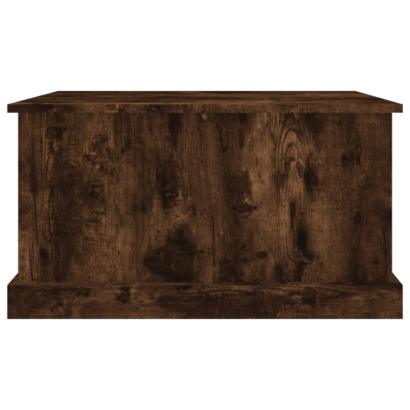 vidaXL Storage Box Smoked Oak 70x40x38 cm Engineered Wood