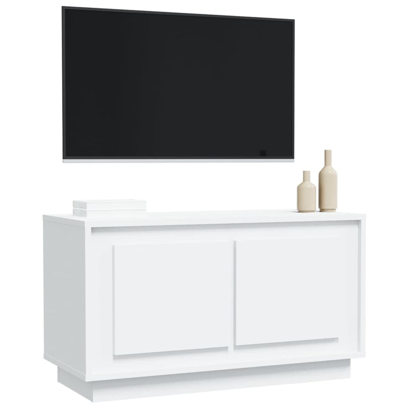 vidaXL TV Cabinet White 80x35x45 cm Engineered Wood