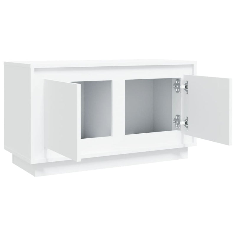 vidaXL TV Cabinet White 80x35x45 cm Engineered Wood