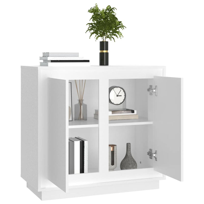 vidaXL Sideboard White 80x34x75 cm Engineered Wood
