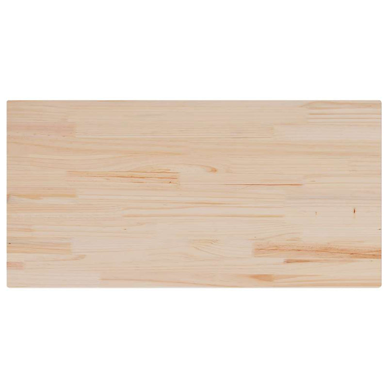 vidaXL Table Top 110x55x2.5 cm Solid Wood Pine Rectangular
