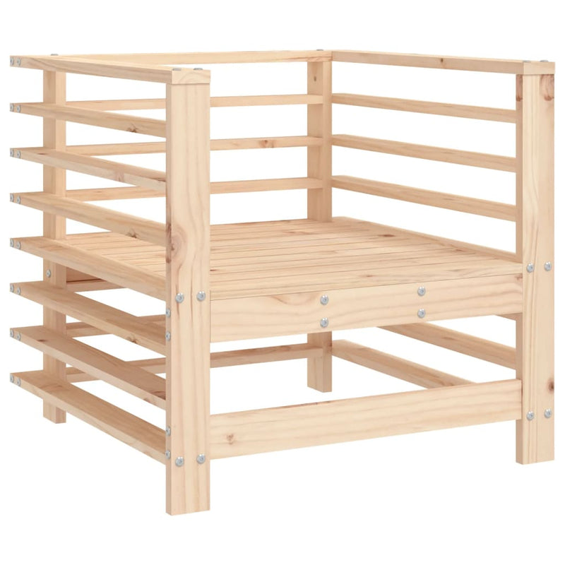 vidaXL Garden Chairs with Cushions 2 pcs Solid Wood Pine
