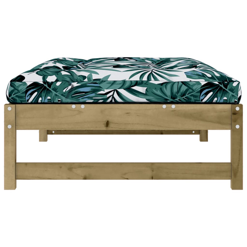 vidaXL Garden Footstool 120x80 cm Impregnated Wood Pine