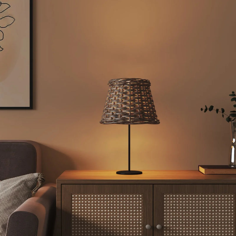 Lamp Shade Brown ��15x12 cm Wicker