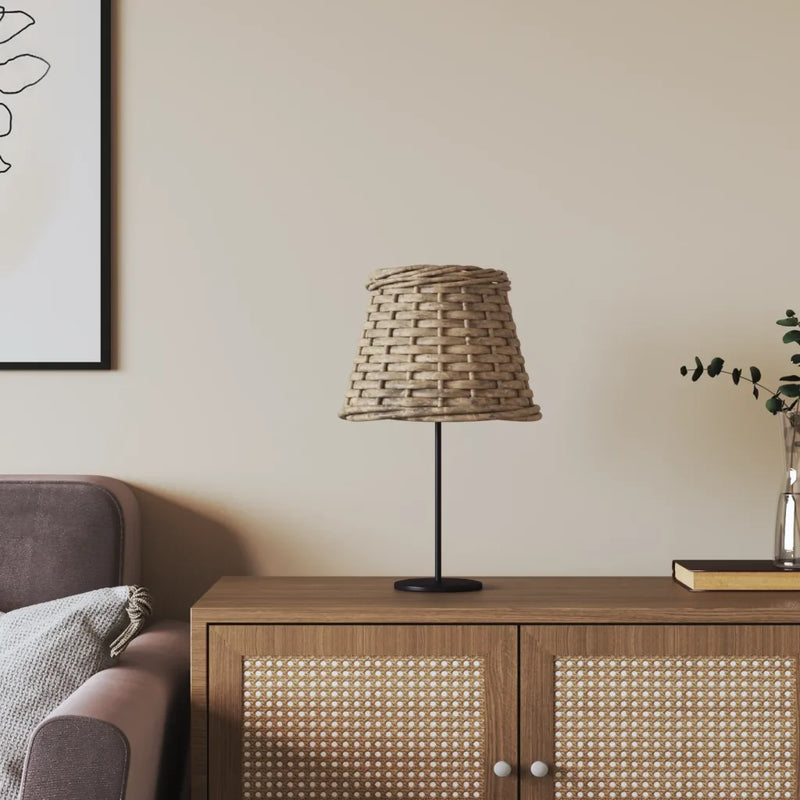 Lamp Shade Brown ��15x12 cm Wicker