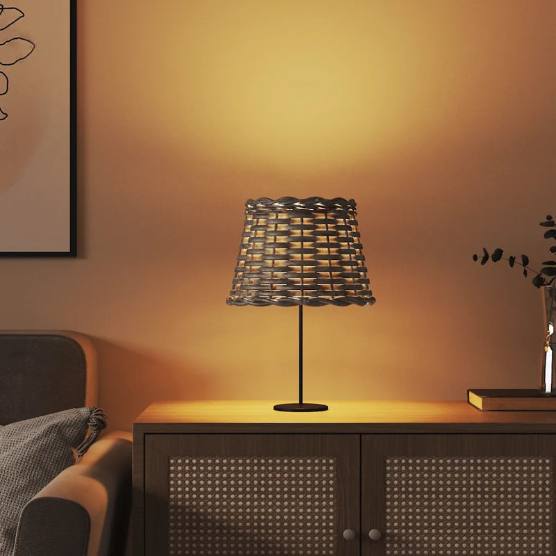 Lamp Shade Brown ��20x15 cm Wicker