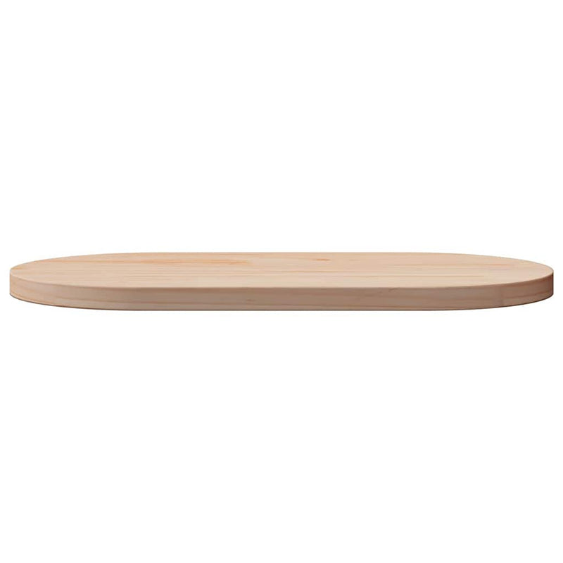 vidaXL Table Top 60x30x2.5 cm Solid Wood Pine Oval