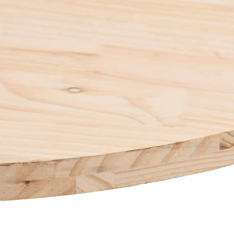 vidaXL Table Top 60x30x2.5 cm Solid Wood Pine Oval