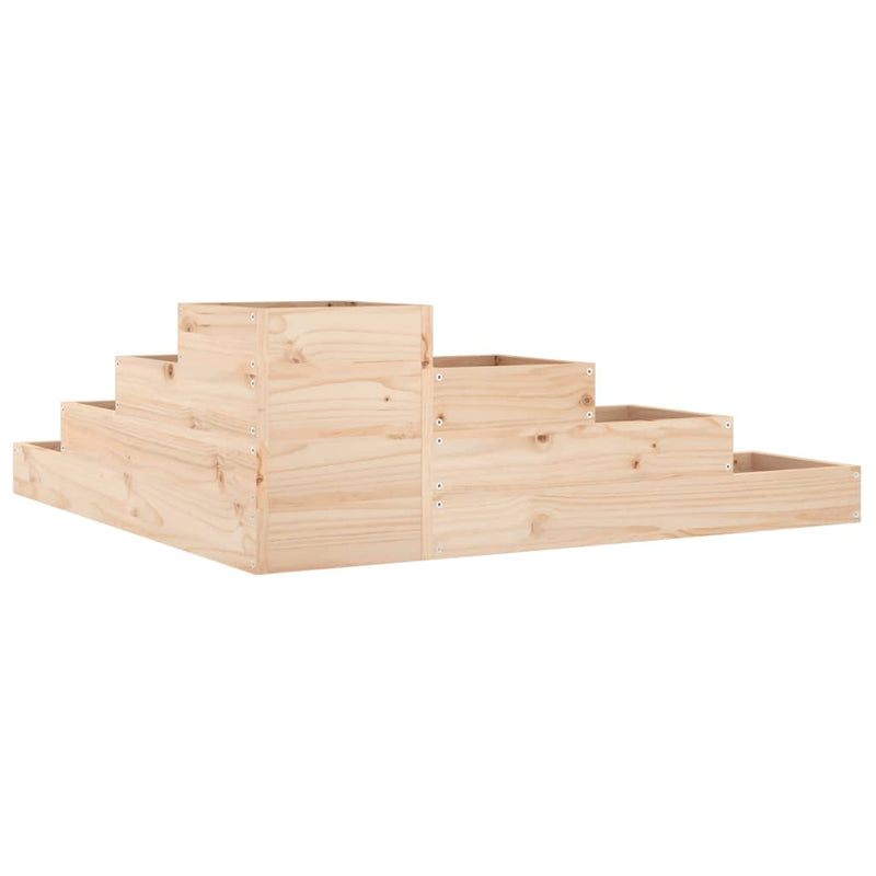 vidaXL Garden Planter 4-Tier 106x104.5x36 cm Solid Wood Pine