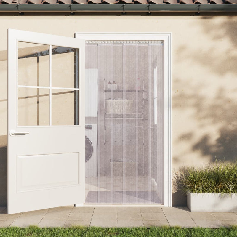 vidaXL Door Curtain Transparent 200 mmx1.6 mm 10 m PVC