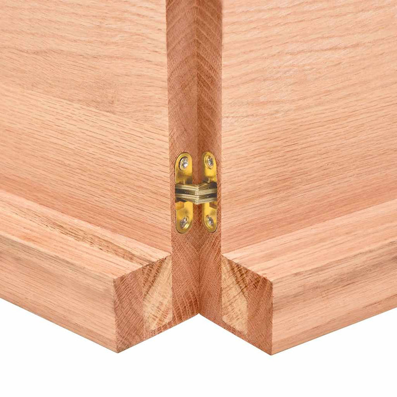 vidaXL Table Top Light Brown 120x60x(2-6)cm Treated Solid Wood Live Edge
