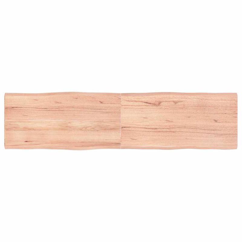 vidaXL Table Top Light Brown 160x40x(2-4)cm Treated Solid Wood Live Edge