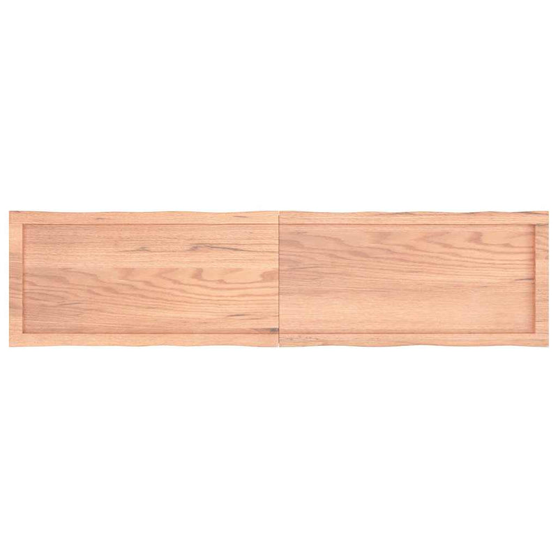 vidaXL Table Top Light Brown 160x40x(2-4)cm Treated Solid Wood Live Edge