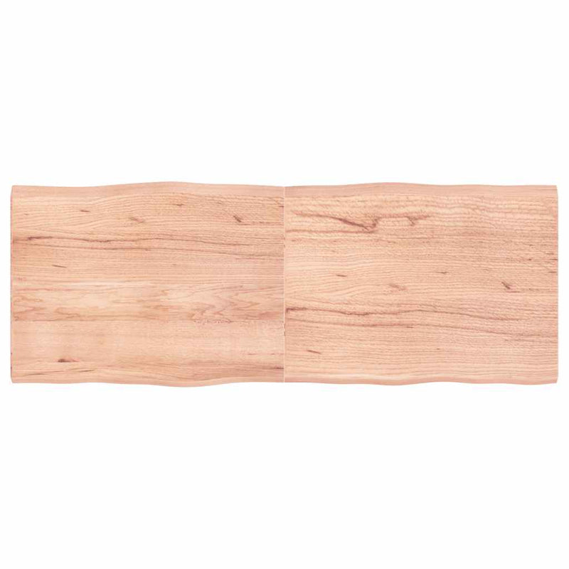 vidaXL Table Top Light Brown 160x60x(2-4)cm Treated Solid Wood Live Edge