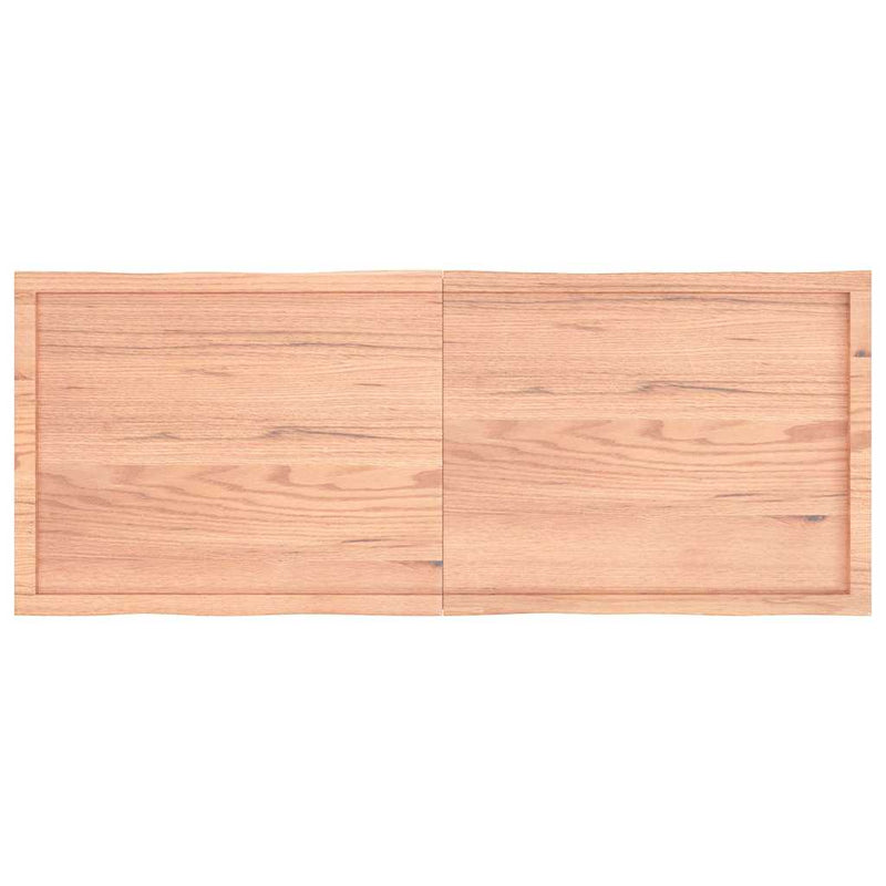 vidaXL Table Top Light Brown 160x60x(2-4)cm Treated Solid Wood Live Edge