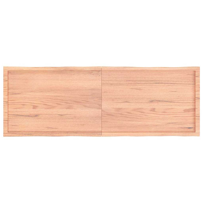vidaXL Table Top Light Brown 180x60x(2-4)cm Treated Solid Wood Live Edge
