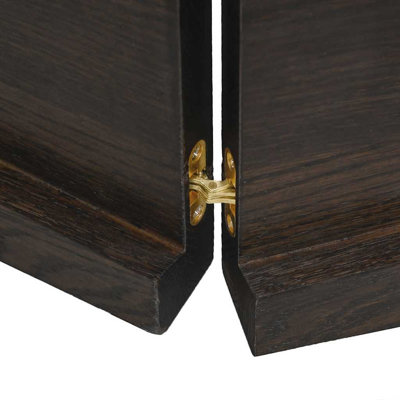 vidaXL Table Top Dark Brown 160x60x(2-4) cm Treated Solid Wood Live Edge