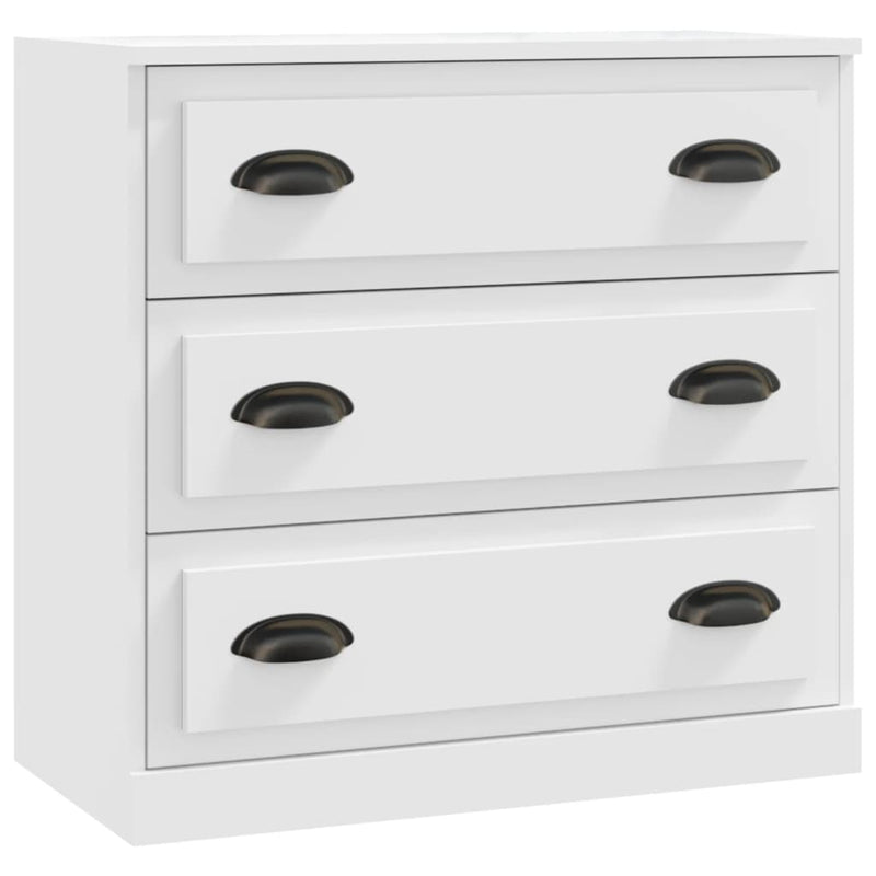 vidaXL Sideboards 2 pcs White Engineered Wood