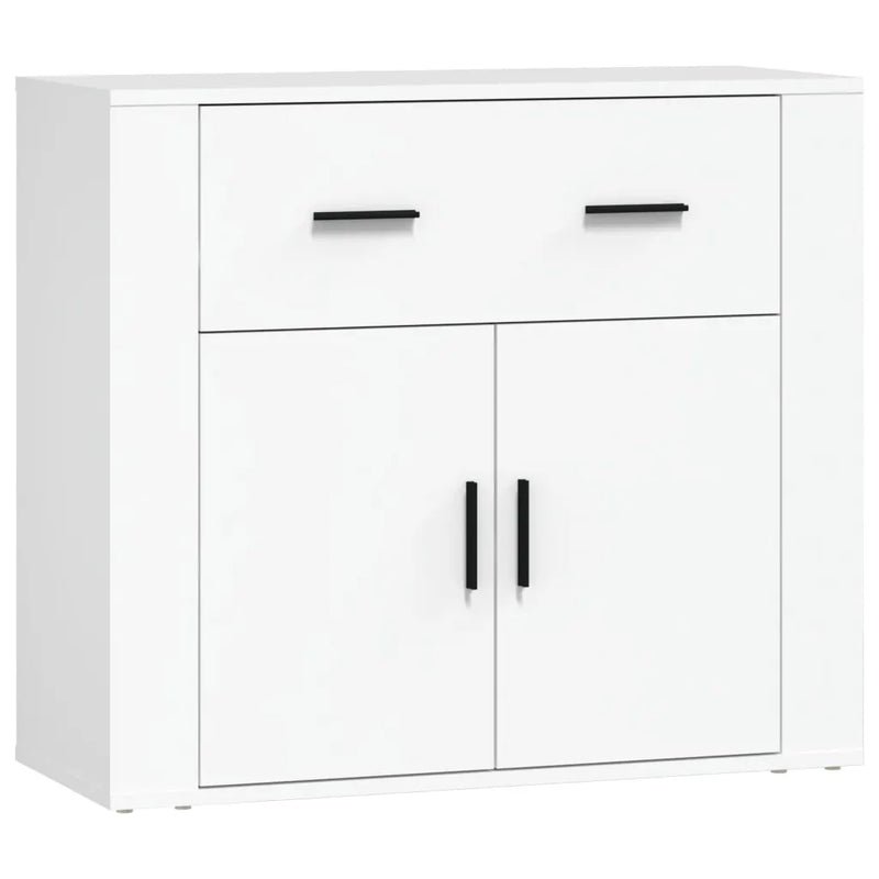 Sideboards 3 pcs White Engineered Wood