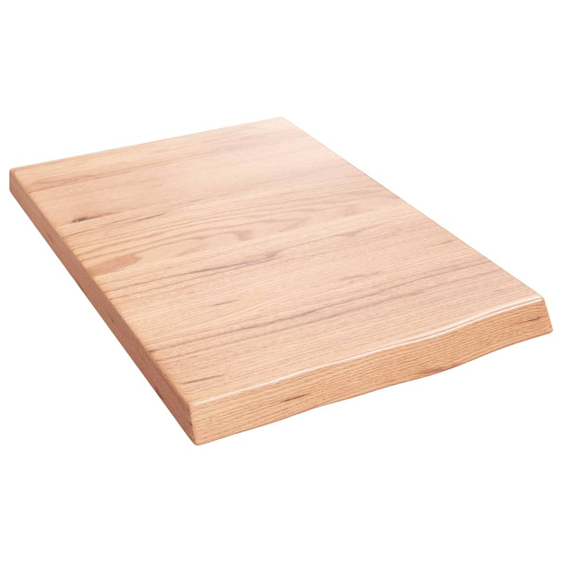 vidaXL Bathroom Countertop Light Brown 40x60x4 cm Treated Solid Wood